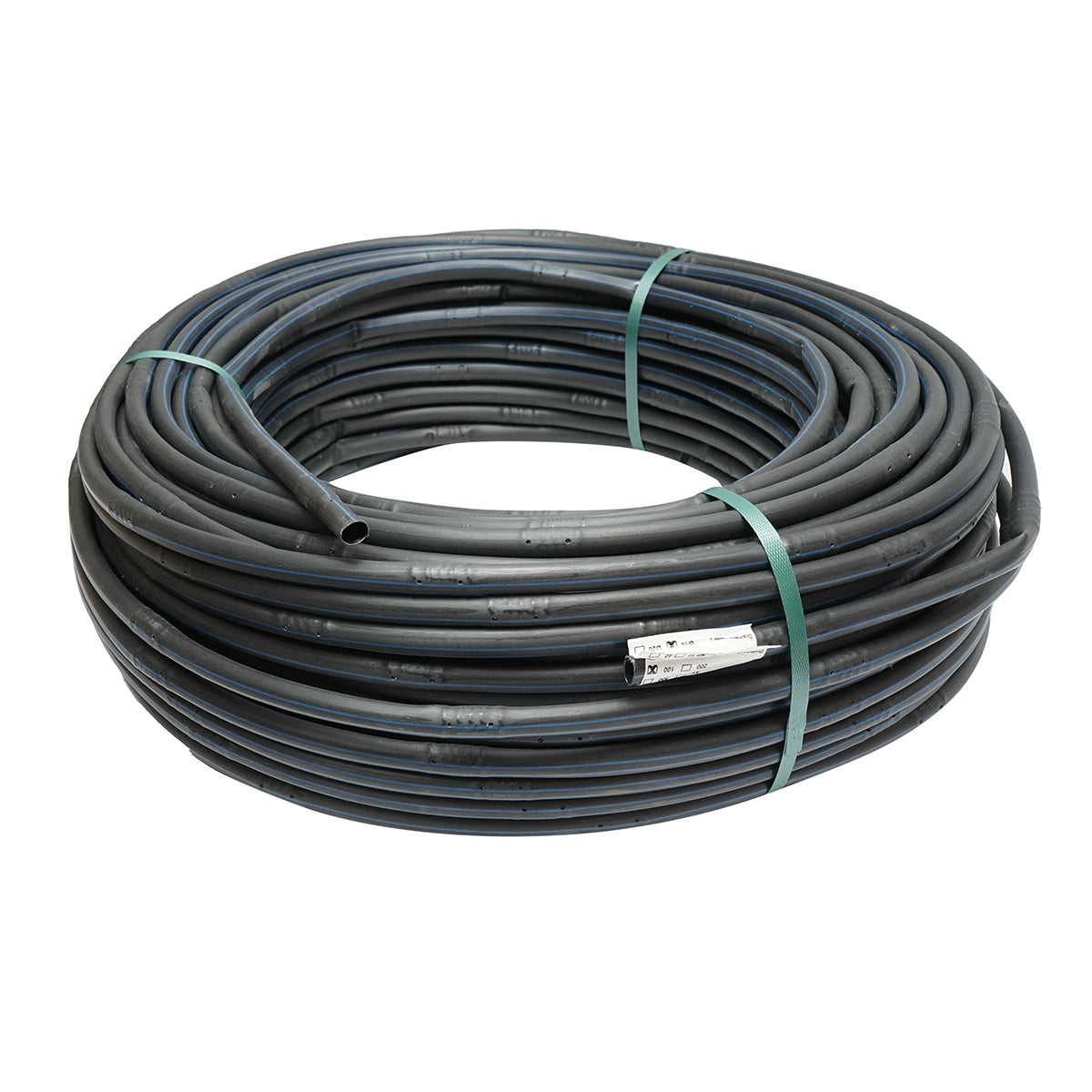 Csepegtetőcső, D16 mm, 20 cm osztás, 4 l/óra, 100 m tekercs, öntözőrendszerhez
