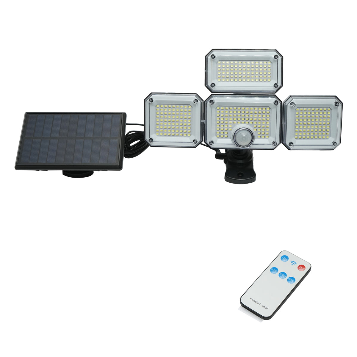 LED lámpa 8W, napelemmel, távirányítóval és 2400 mAh akkumulátorral, IP65, Breckner Germany