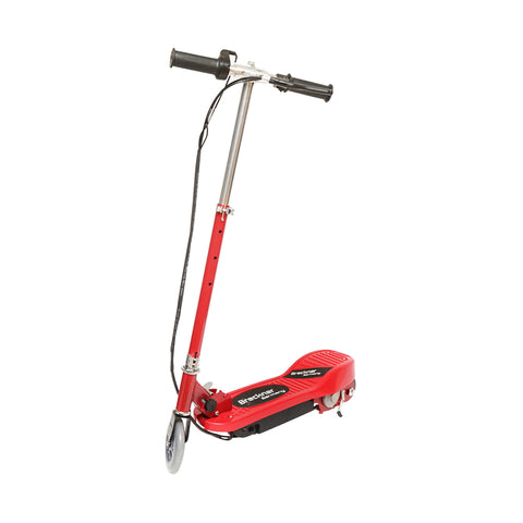 Elektromos roller gyerekeknek, piros, 120W, 24V, 4.5Ah, max. teherbírás 65 kg, max. sebesség 12 km/h, Breckner Germany