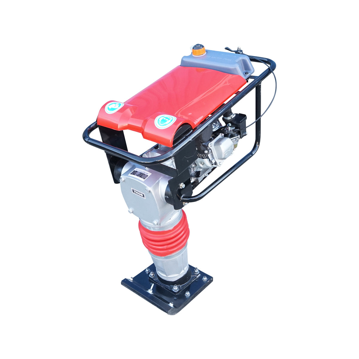 Döngölő HCR80, 280×300 mm munkafelülettel, 7 LE-s Honda benzines motorral, 55 Nm nyomaték, 85 kg, Thor