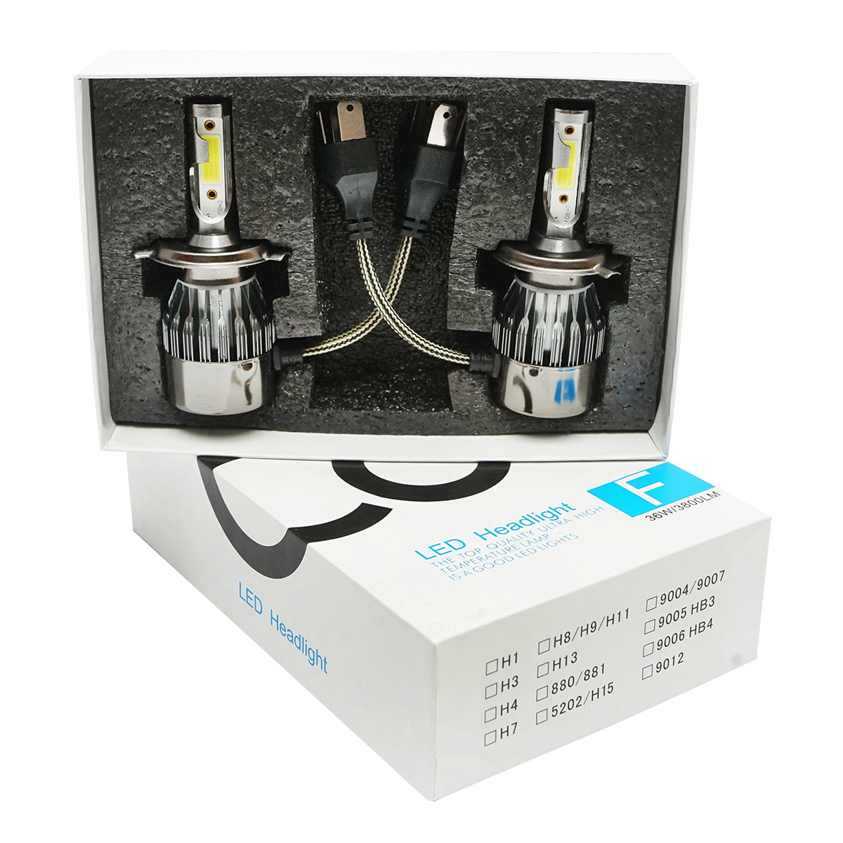LED izzó szett, 2 db, H4, 36W, 3800 lumen, Breckner Germany