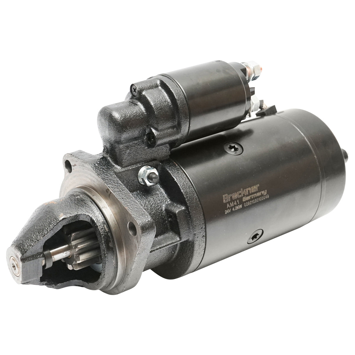 Indítómotor MAN motoros Erdei traktorhoz 24V 4.0 kW teljesítménnyel Breckner Germany gyártmány