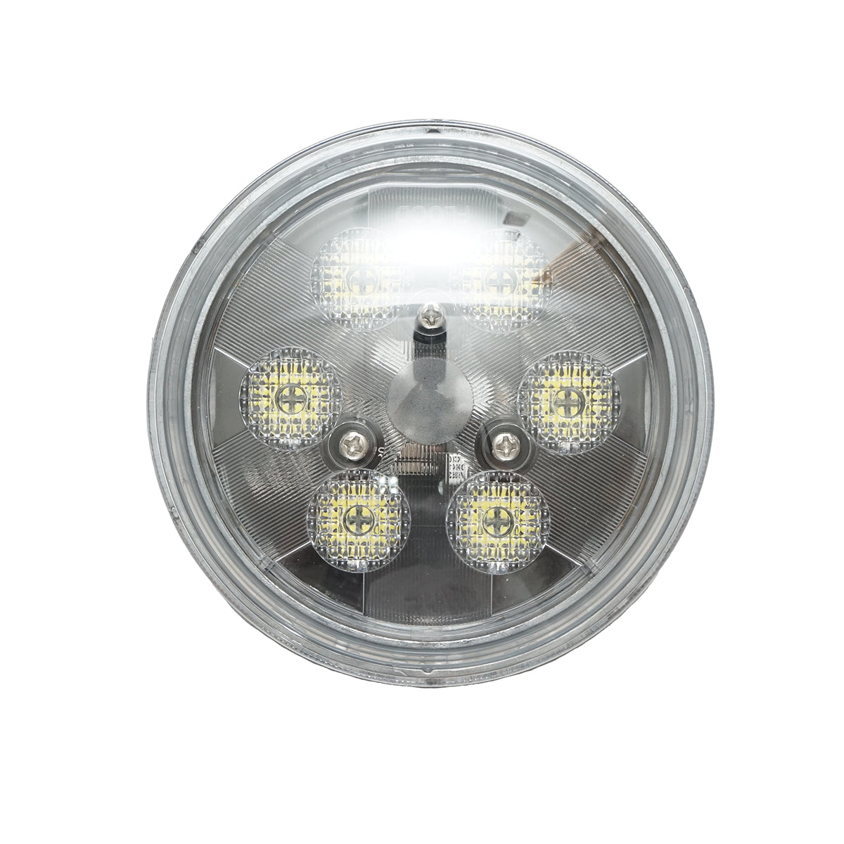 Kerek LED lámpa, 6 LED, 18W, 9–32V, John Deere-hez, OEM kód: RE336112, RE285628, RE336111, RE561117, PAR36, RE285629, AR104119, AR21059, AT25451, RE35168, BR0101815