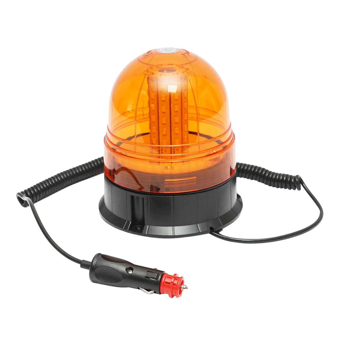 LED villogó, 12–24V, 3 funkcióval, mágneses talppal, IP65