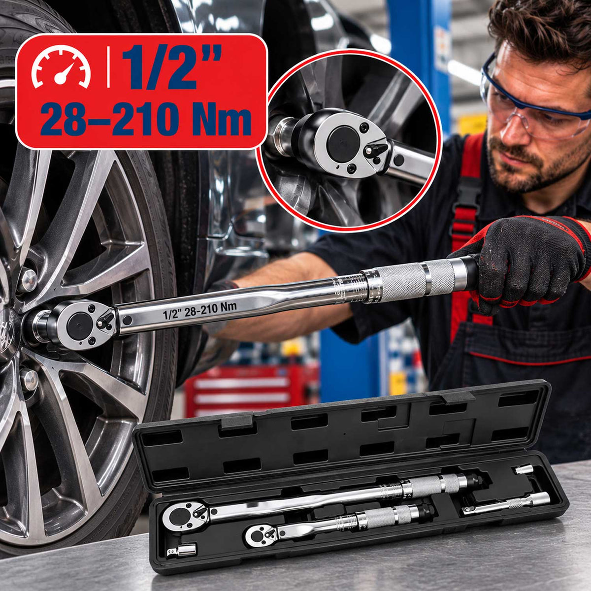Nyomatékkulcs készlet 2 - 210NM GEBO TOOLS