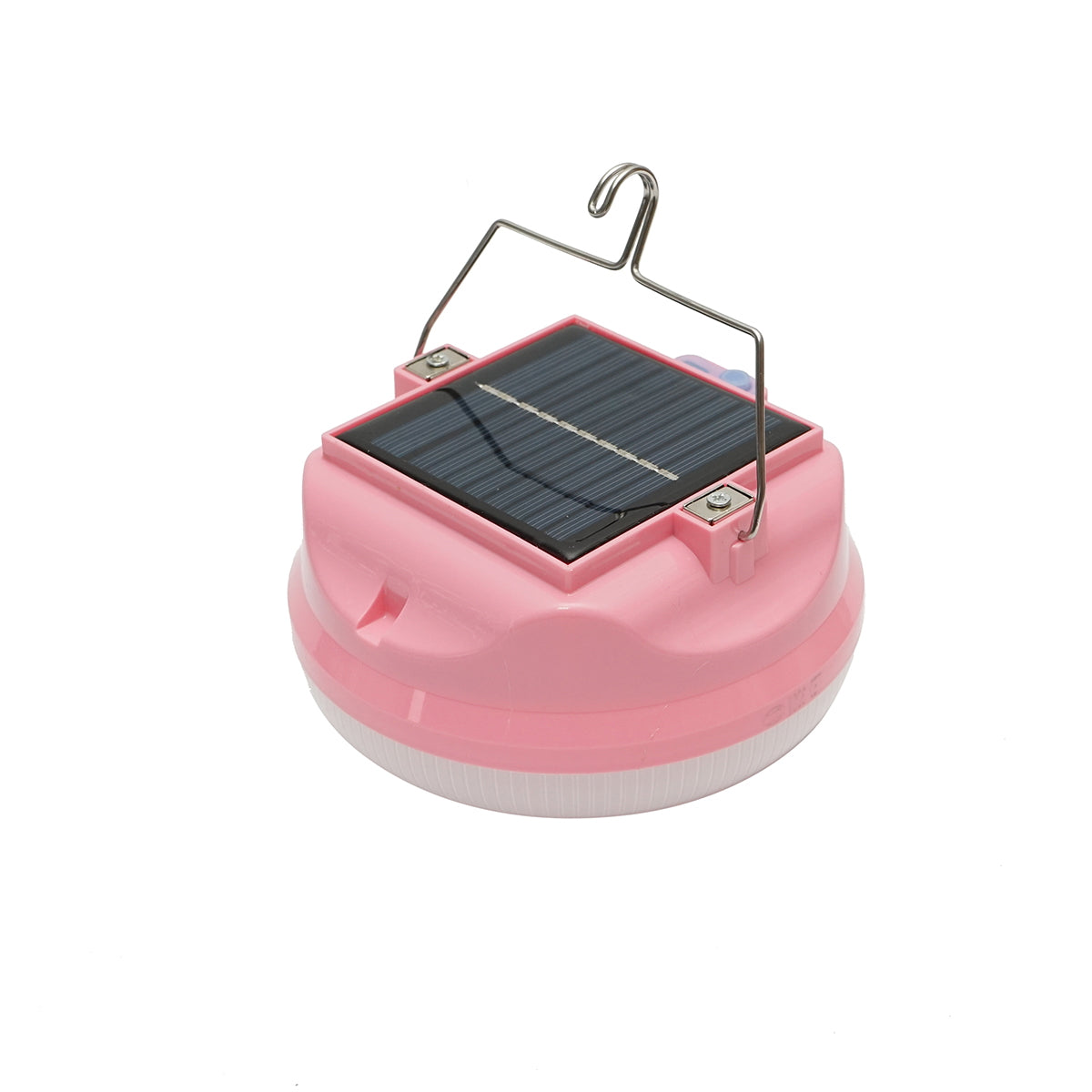 LED lámpa 300W, napelemmel és 3600 mAh akkumulátorral, rózsaszín