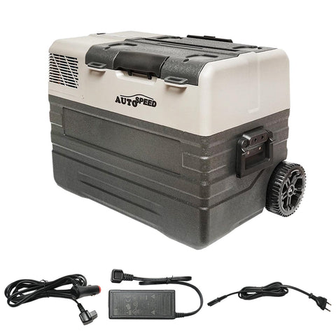 Autós hűtőszekrény kompresszorral és kerekekkel 12-24-220V 60W AUTOSPEED