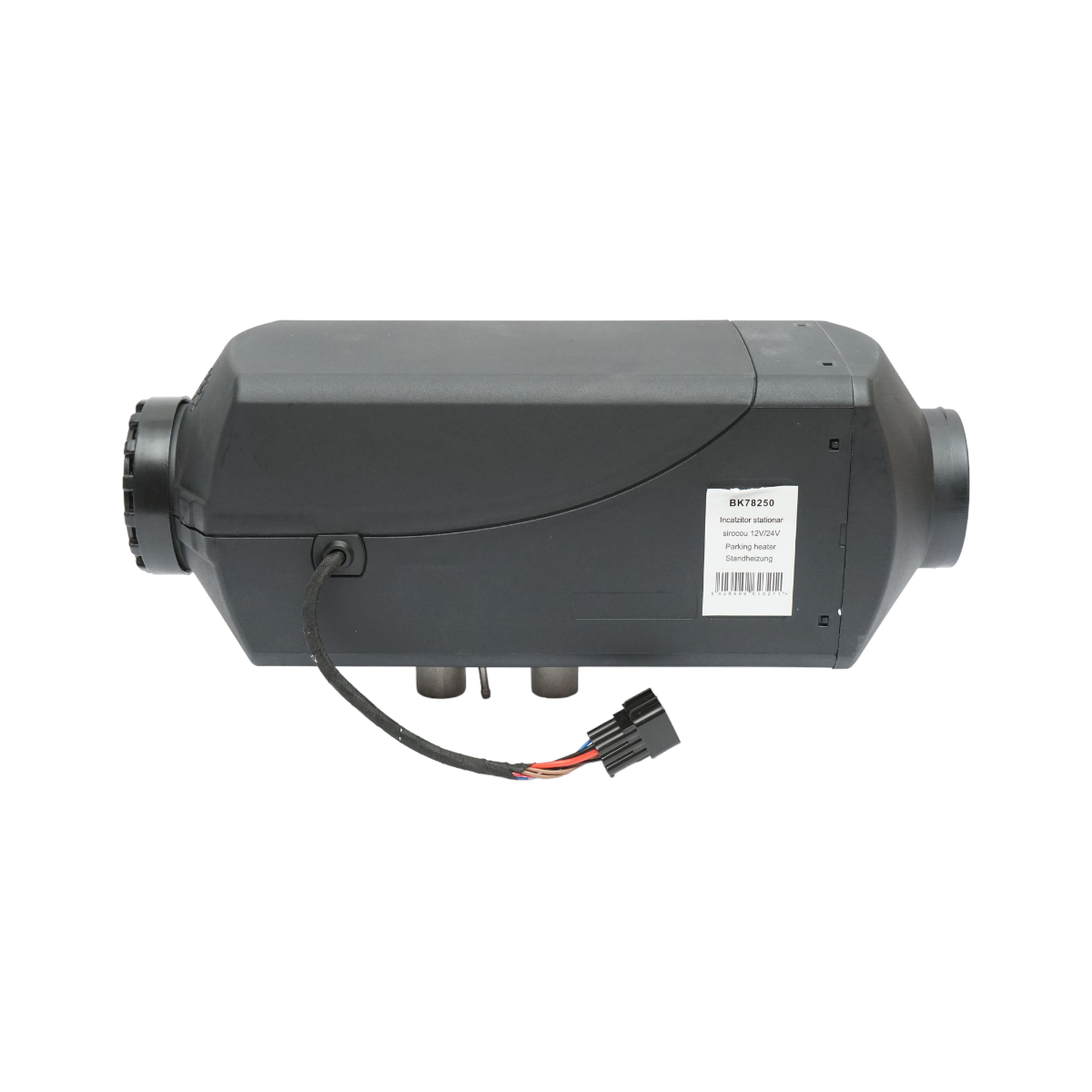 Állóhelyzeti fűtés, sirocou 12–24V, 5KW, LCD kijelzővel, távirányítóval és Kyocera izzítógyertyával, Breckner Germany