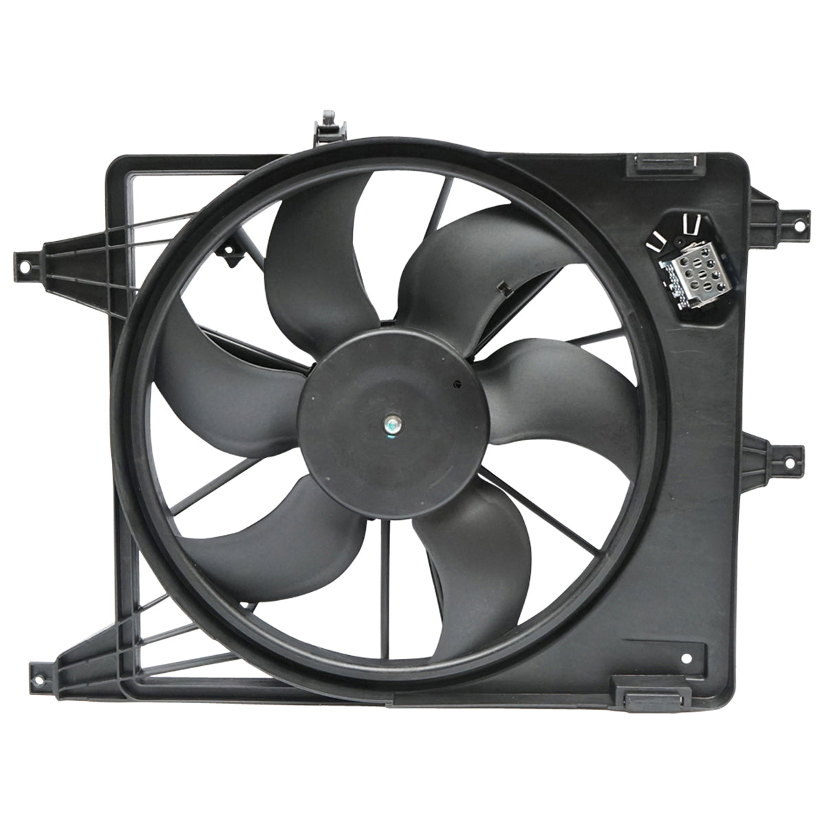 Hűtőradiátor ventilátor (GMV) Logan/Sandero benzines, klímával