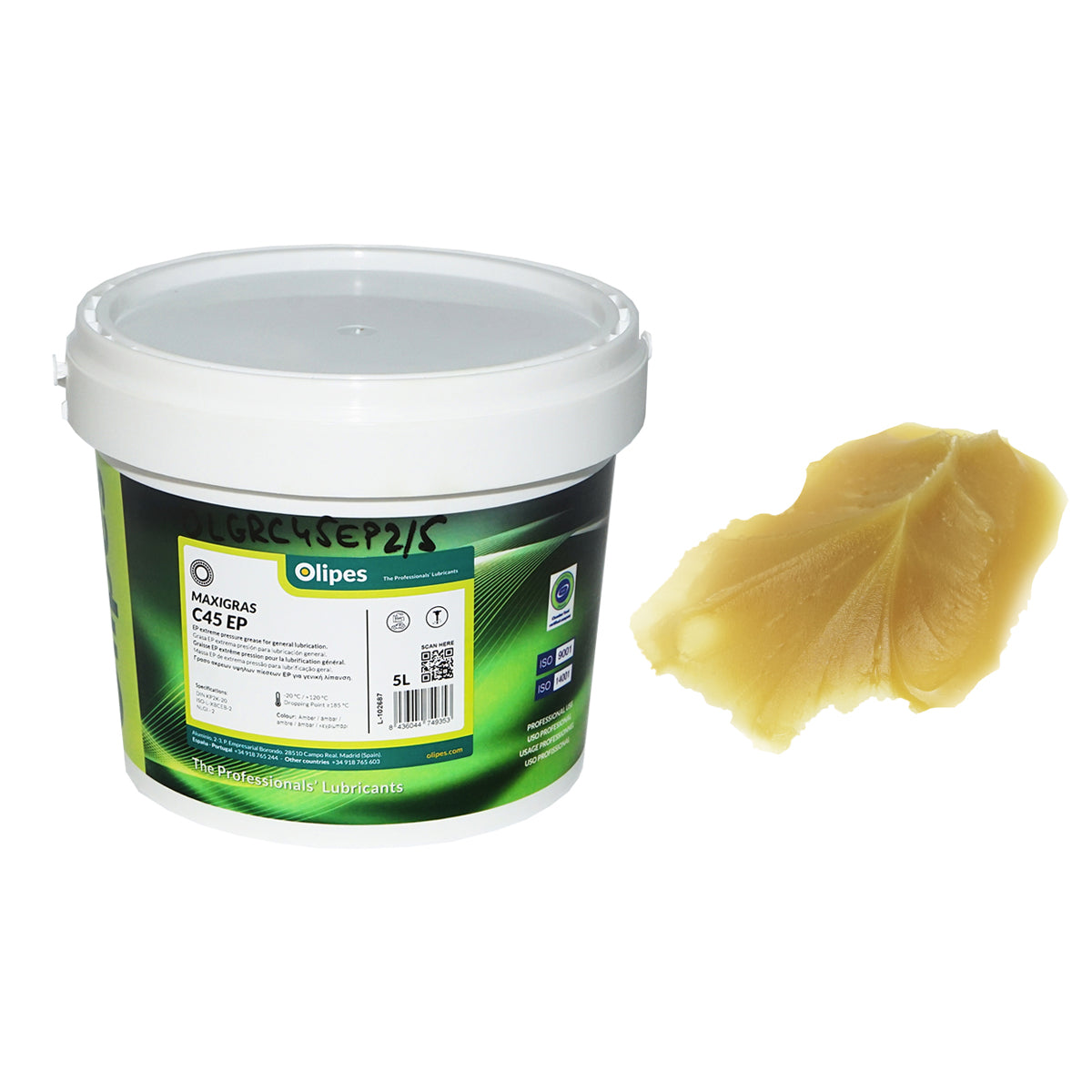 Olipes MAXIGRAS C45 EP/2 lítium bázisú zsír, 5L