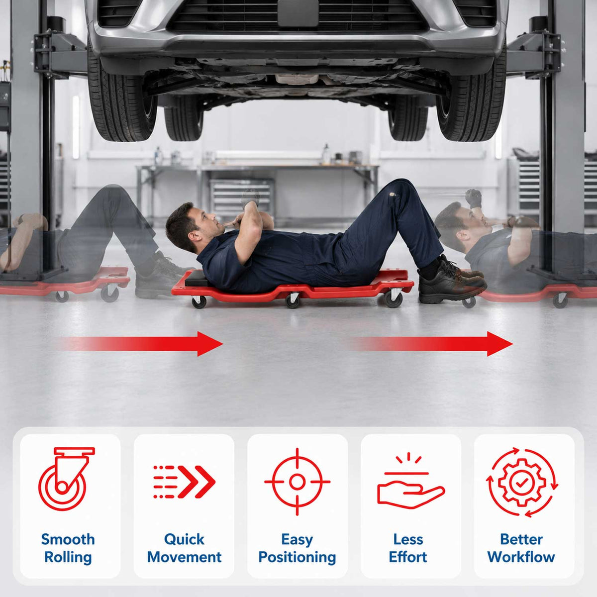 Mechanikus gurulós aláfekvő GEBO TOOLS