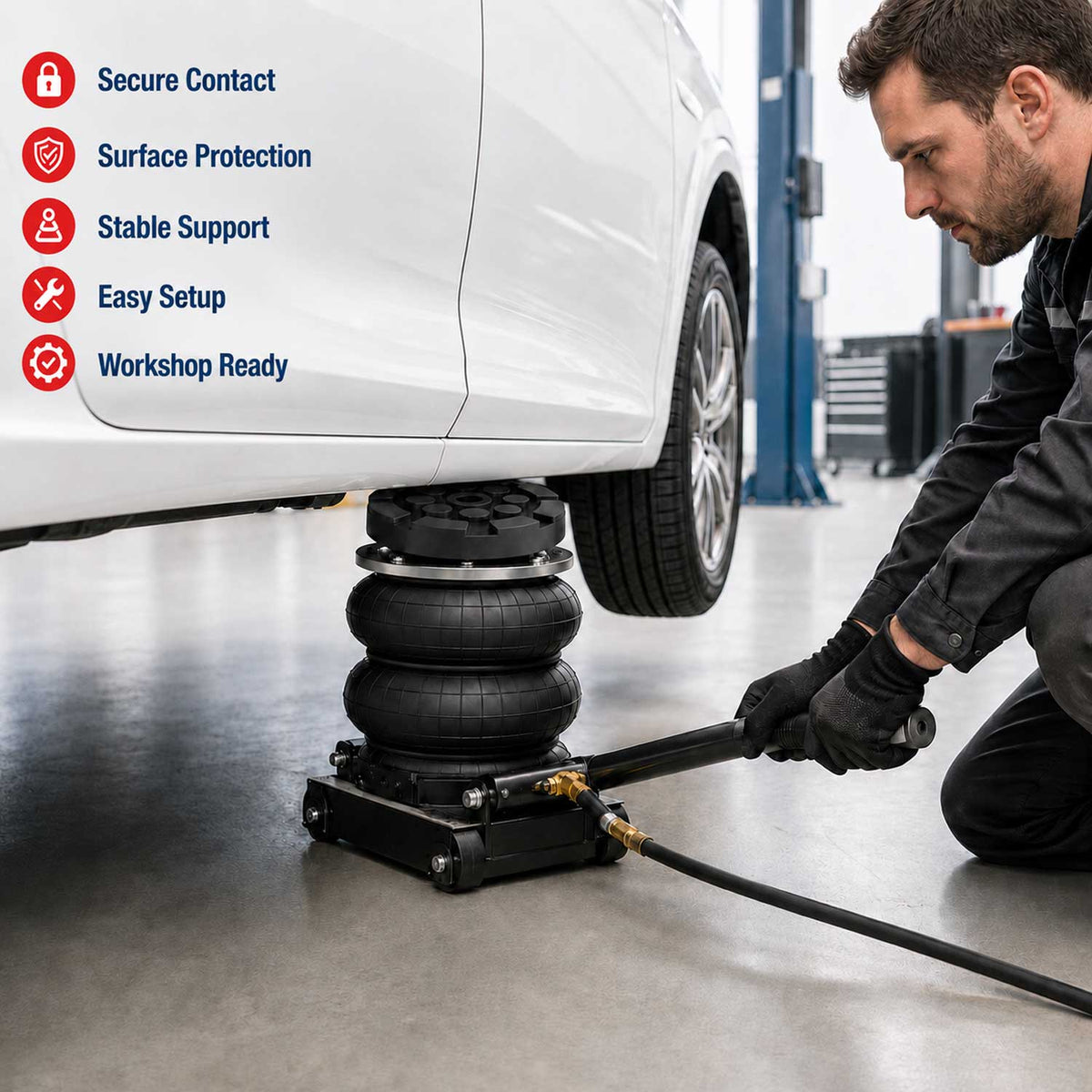 Gumipogácsa légpárnás emelőhöz 3.5T GEBO TOOLS