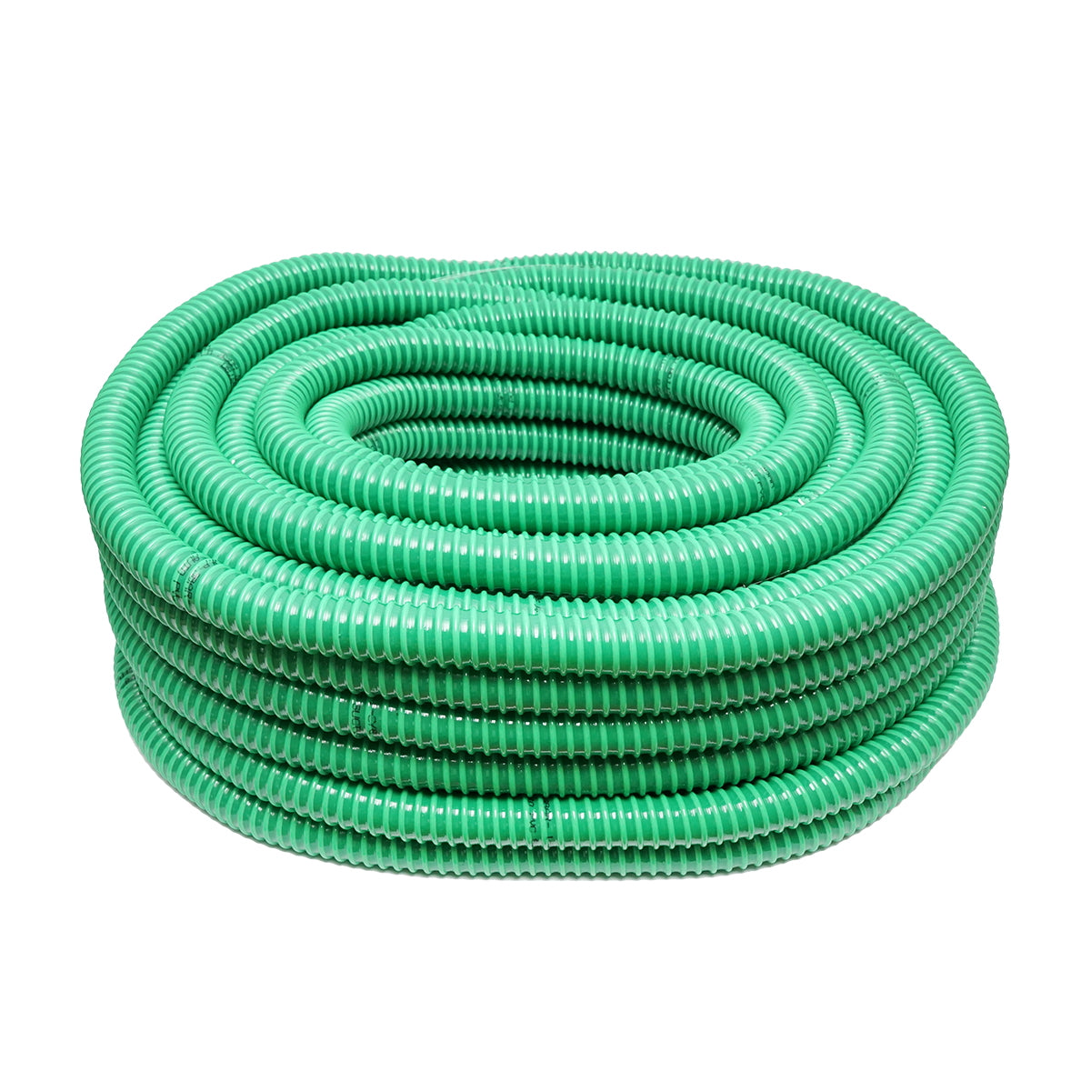 SPC vetőgéphez spirálmerevítésű tömlő, 50 méteres tekercs, zöld, belső átmérő 35 mm / vastagság 3 mm