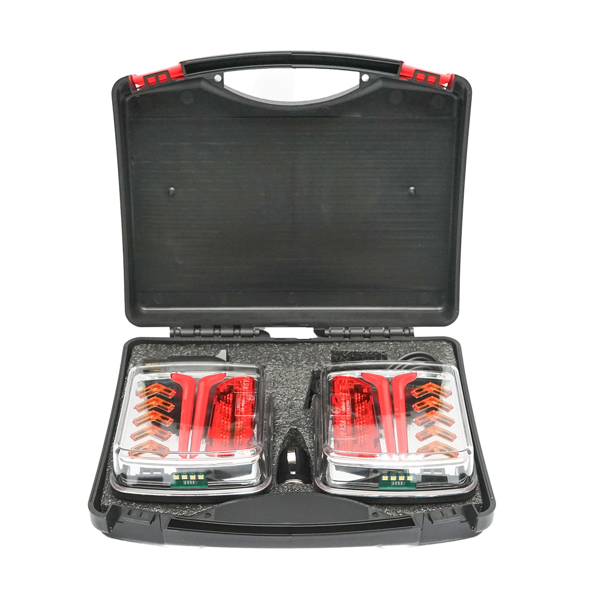 LED utánfutó lámpák 12-24V mágnessel és vezeték nélküli vezérléssel, 3,7V/2000mAh akkumulátorral IP65 Breckner Germany