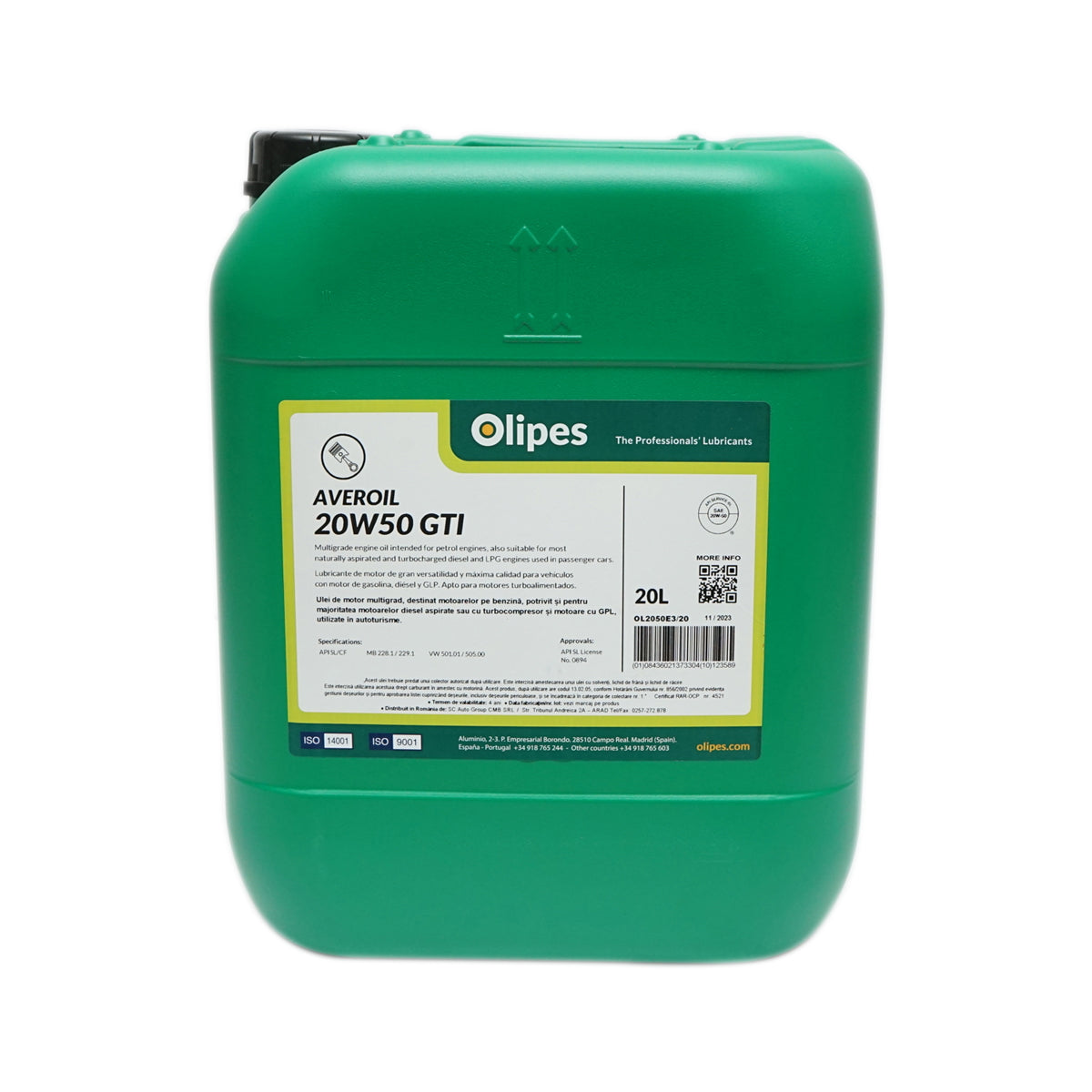 Motorolaj Olipes Averoil GTI 20W50, 20L