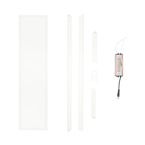 Slim LED panel 40W, 220V, IP20, 6500K, 1200x300 mm, felületre szerelhető kerettel, Breckner Germany