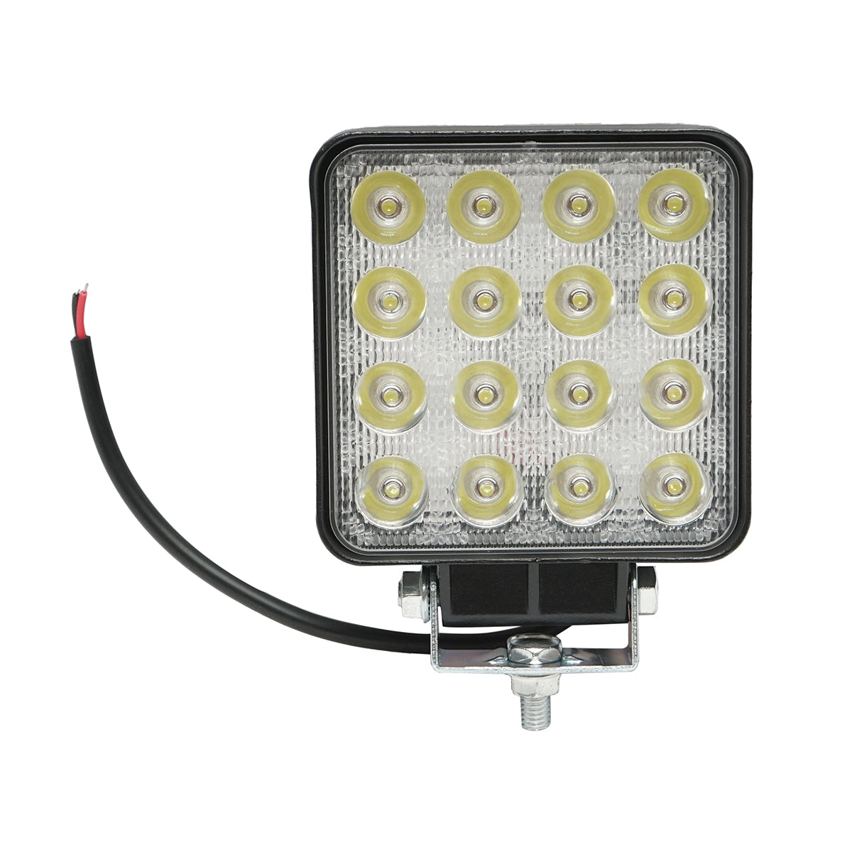 Lámpa, 16 LED-del, 10–30V, 48W, 30° sugárzási szög, spot típus, 108x108x57 mm, Breckner Germany