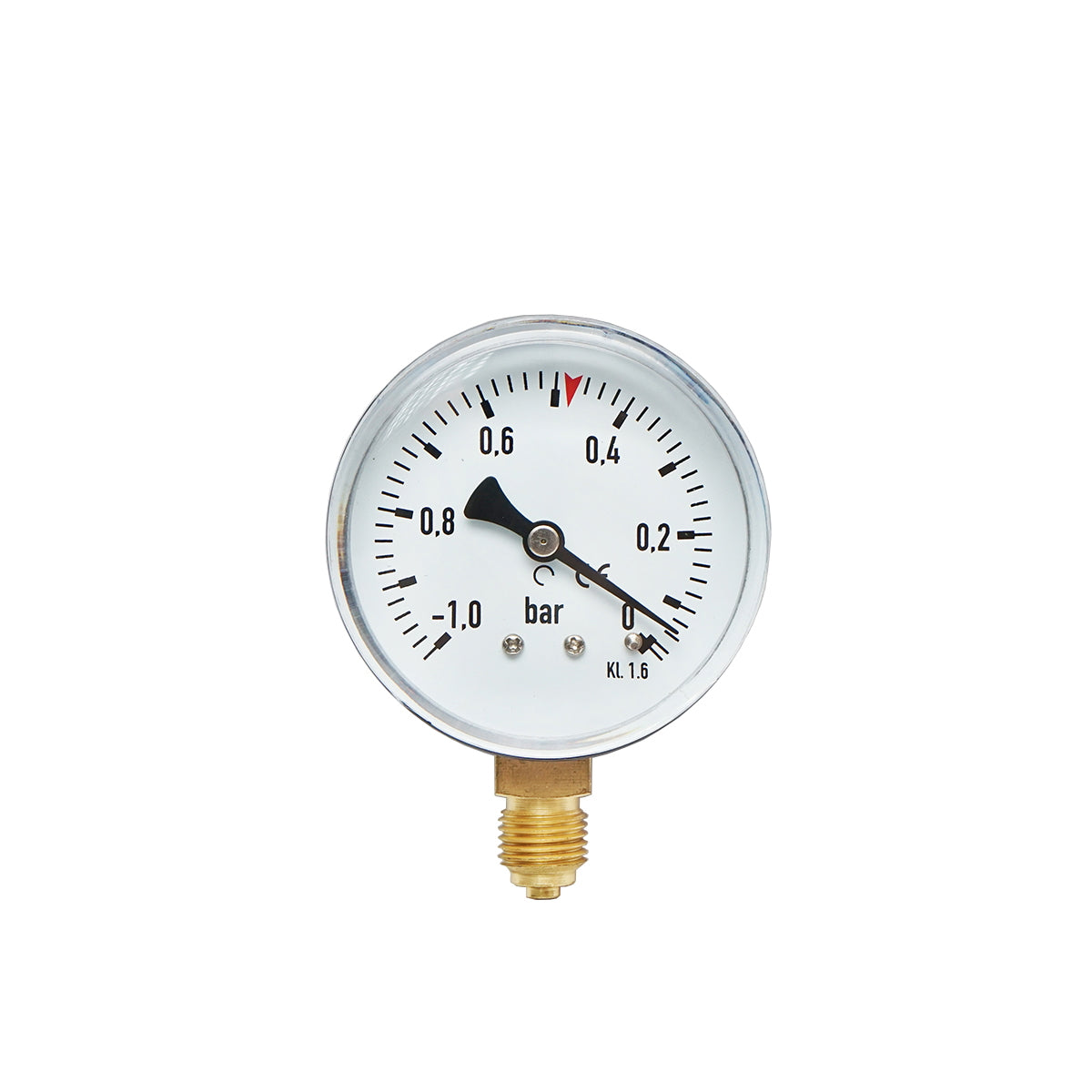 Fekete vákuummérő óra, 63 mm átmérő, tehénfejő géphez, Breckner Germany