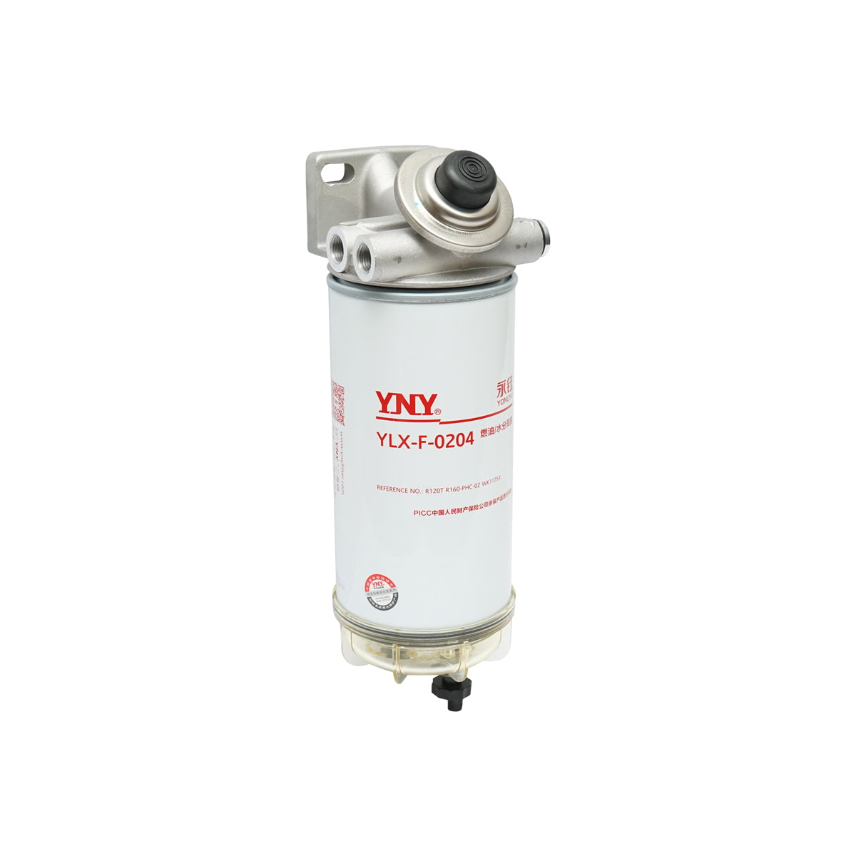 Dízel üzemanyagszűrő vízleválasztóval Iveco, Caterpillar, Deutz, Fiat, Ford, MAN, Volvo, Mercedes-Benz típusokhoz, OEM: 129-0372, 012924O4, 504166113, A0004771702, R120P