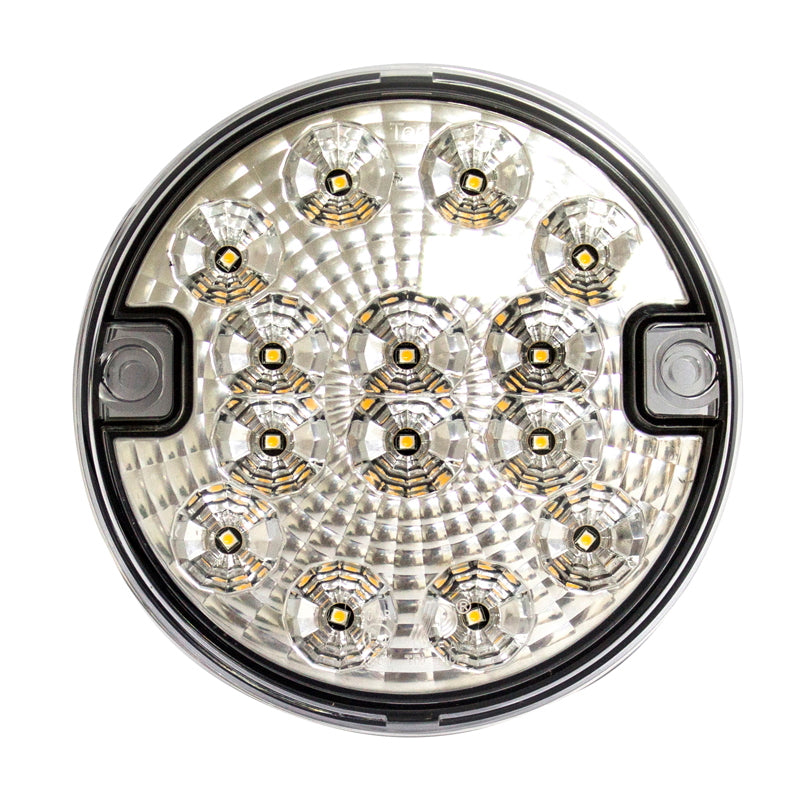 Kerek LED ködlámpa, 12–24V, IP67 védelemmel