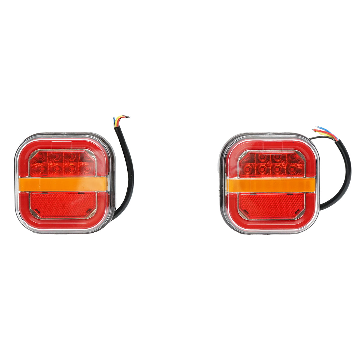 Utánfutó/teherautó hátsó lámpaszett, LED, 12–24V, 97x95x34 mm, Breckner Germany