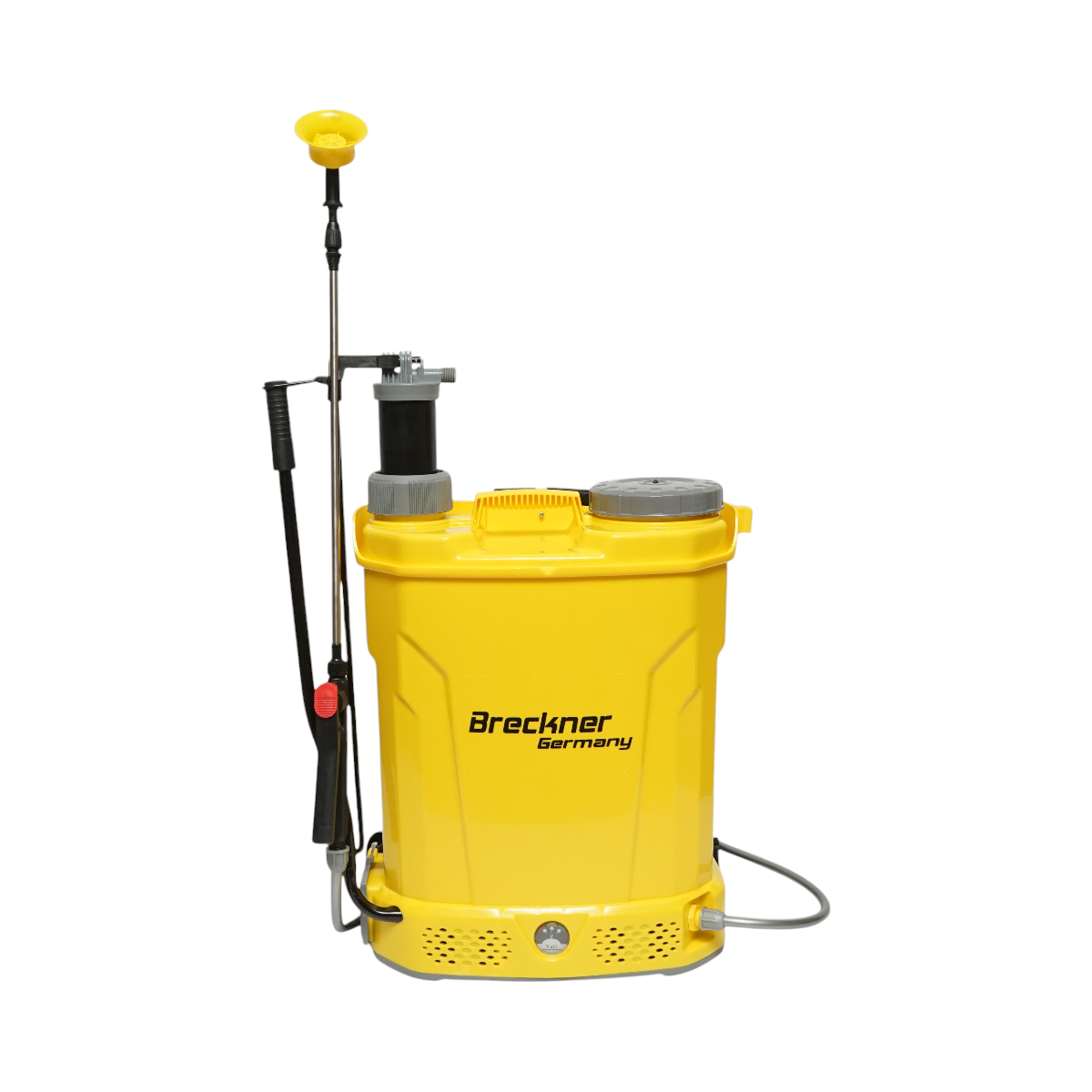 Permetezőgép (vermorel) 2 az 1-ben, kézi és elektromos, 18L tartállyal, 12V 8Ah akkumulátor, 3.1 l/perc áramlás, Breckner Germany