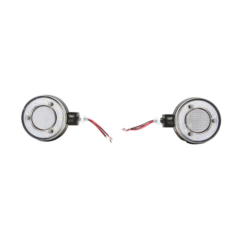Tükörre szerelhető LED helyzetjelző lámpa, 12/24V, piros/fehér, FR0331RW, Breckner Germany