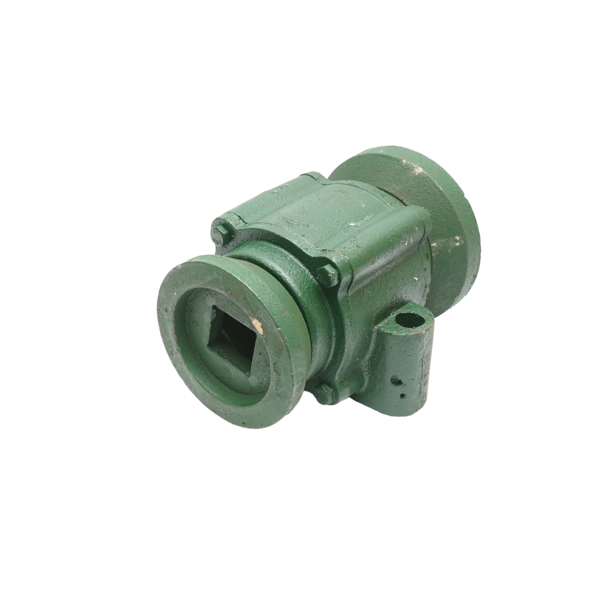 Csapágyház 32015 csapágyakkal és félporvédőkkel – 40 mm négyzet tengelyhez – furattávolság 155 mm