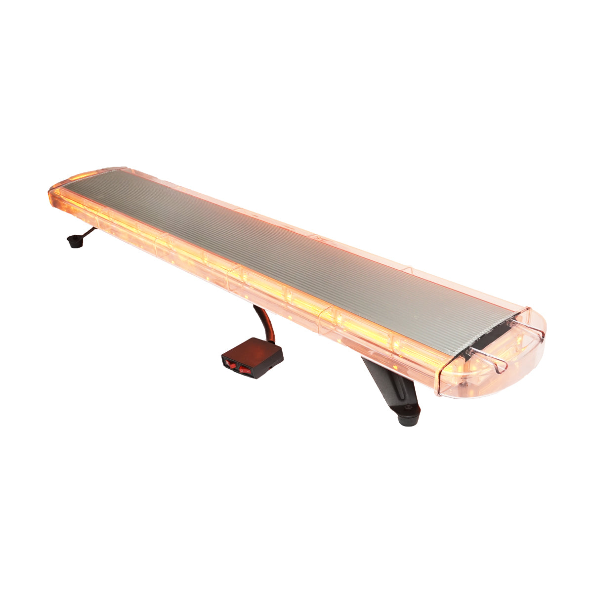 Fényhíd, villogó lámpasor, 12V, 22 db sárga fényű modul, méret: 1180x210x64 mm, Breckner Germany