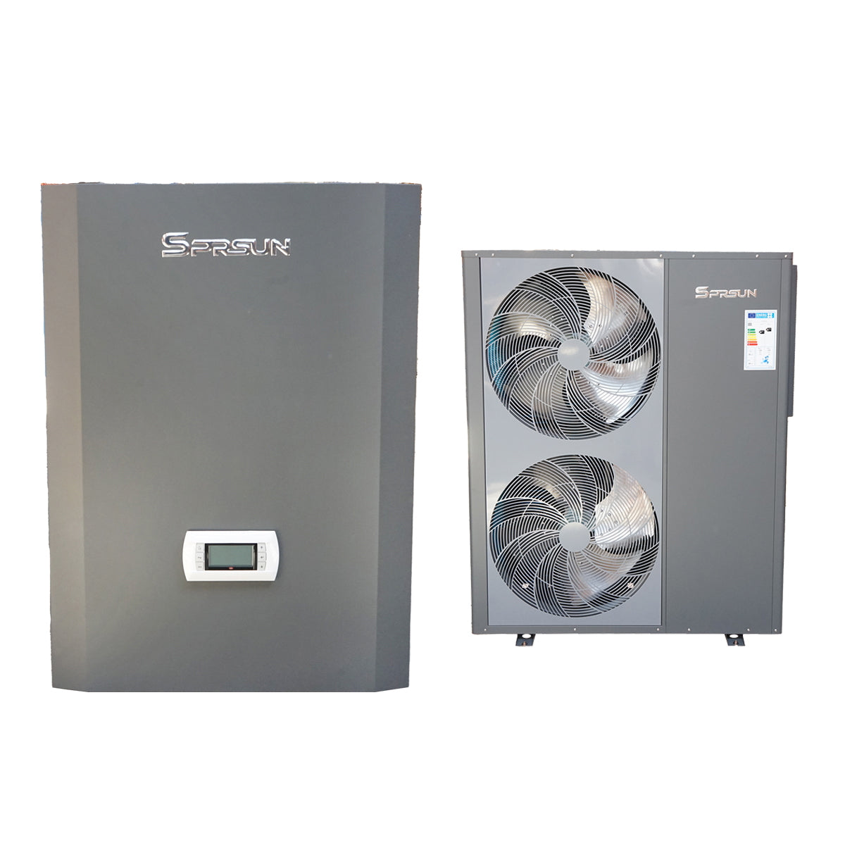 Monoblokkos levegő-víz hőszivattyú, 22 kW, 380V, telepítési készlettel, SPRSUN
