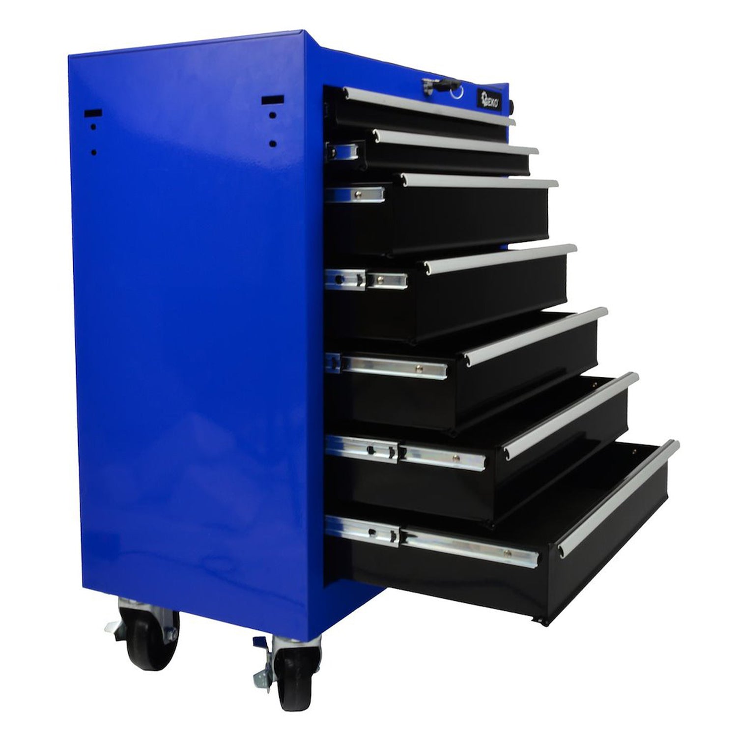 ÜRES FÉM SZERSZÁMOS KOCSI - SZERSZÁMOS SZEKRÉNY 7 FIÓKOS GEKO