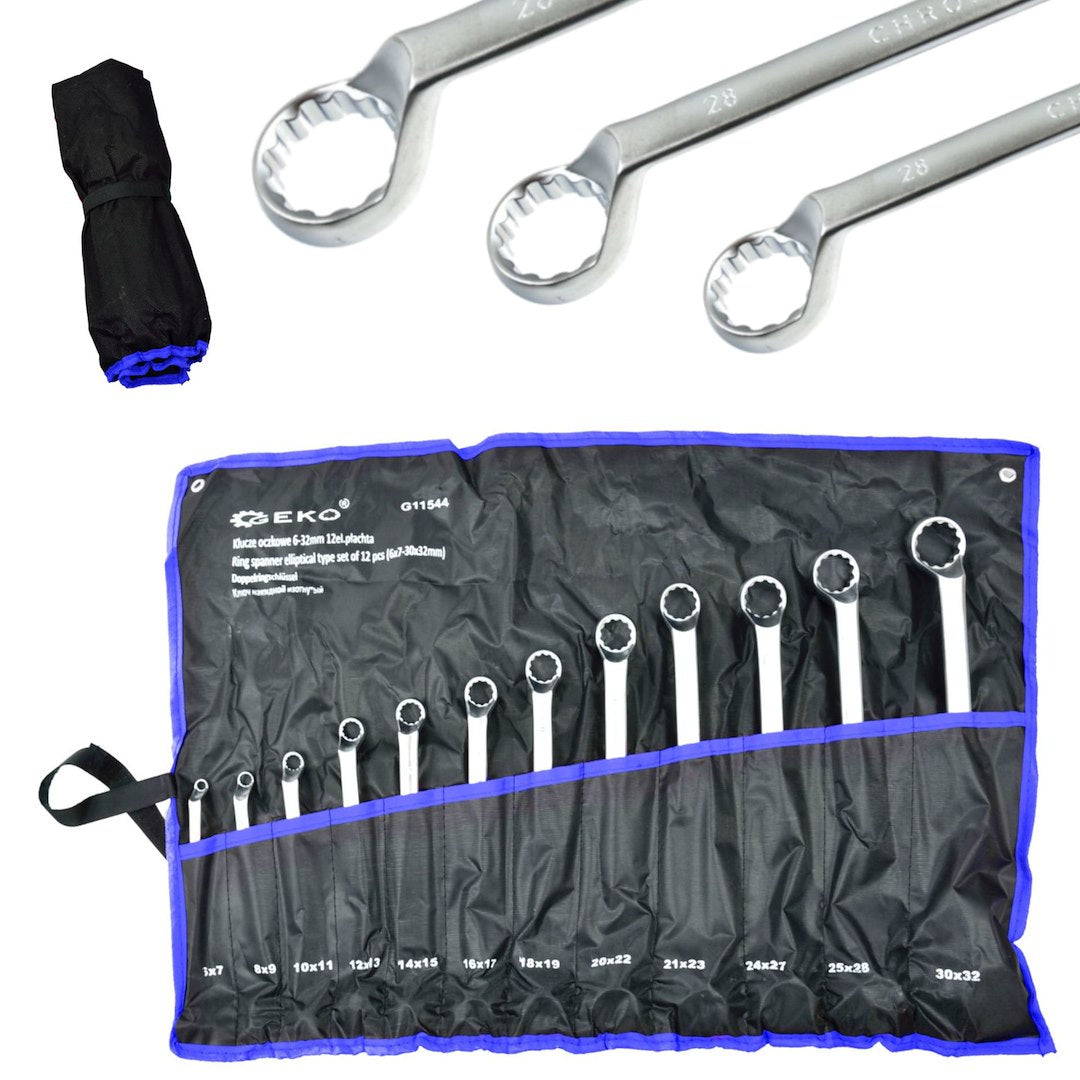 HAJLÍTOTT CSILLAGKULCS KÉSZLET 6 - 32 MM 12 DB