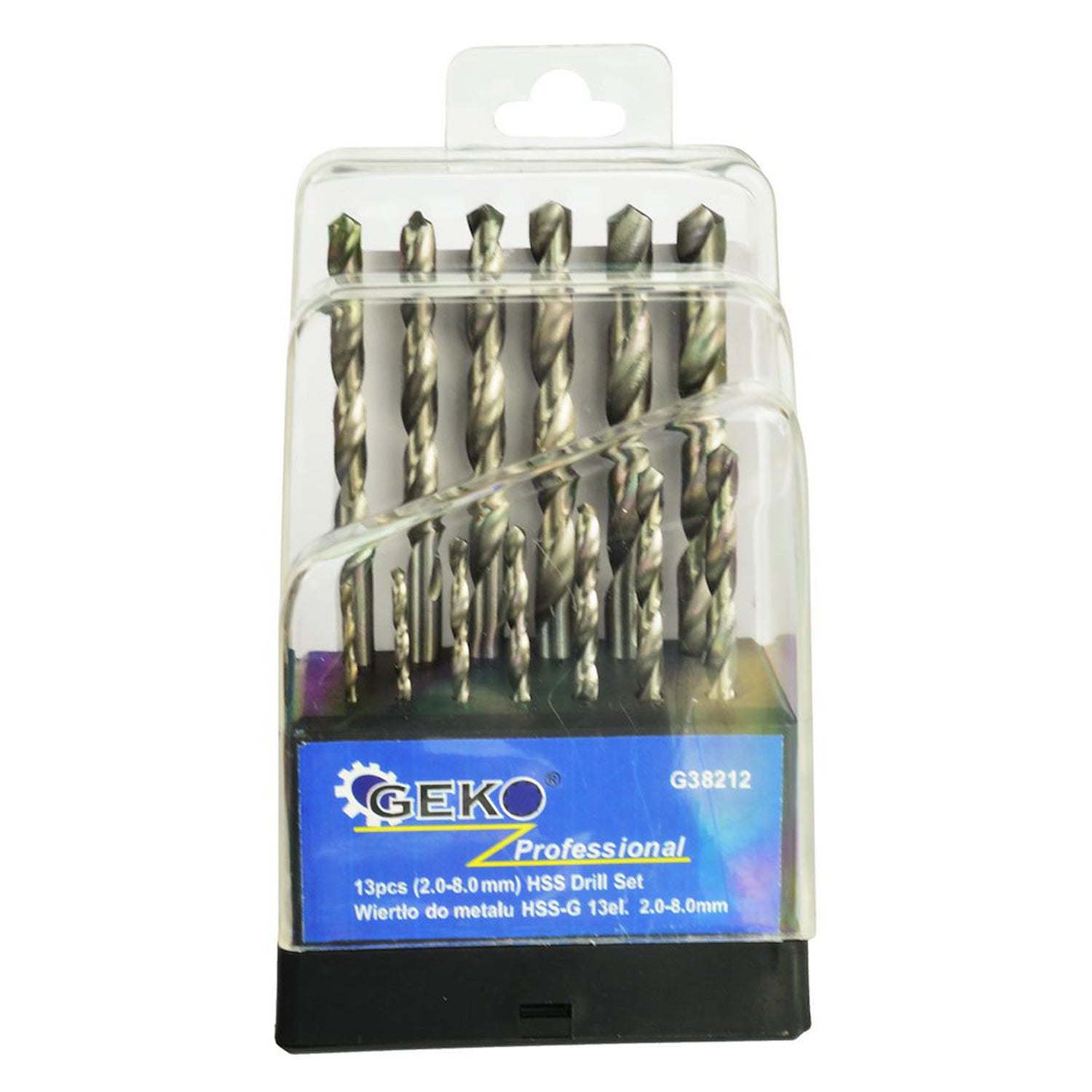 FÚRÓSZÁR KÉSZLET HSS 2–8 MM 13 DB GEKO