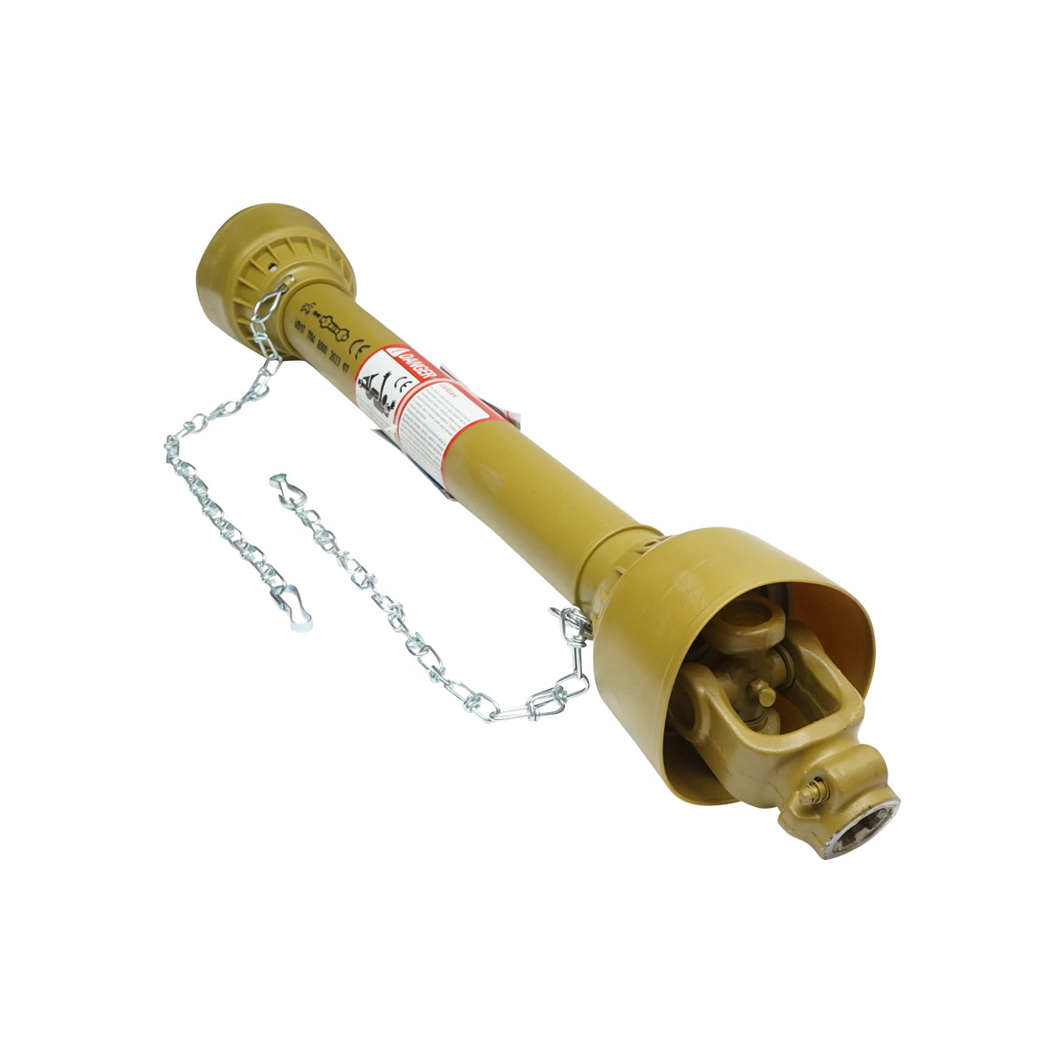 Kardántengely 1000 mm, T4, kereszt 27x74,6 mm, háromszög alakú csővel, 1 3/8" Z=6