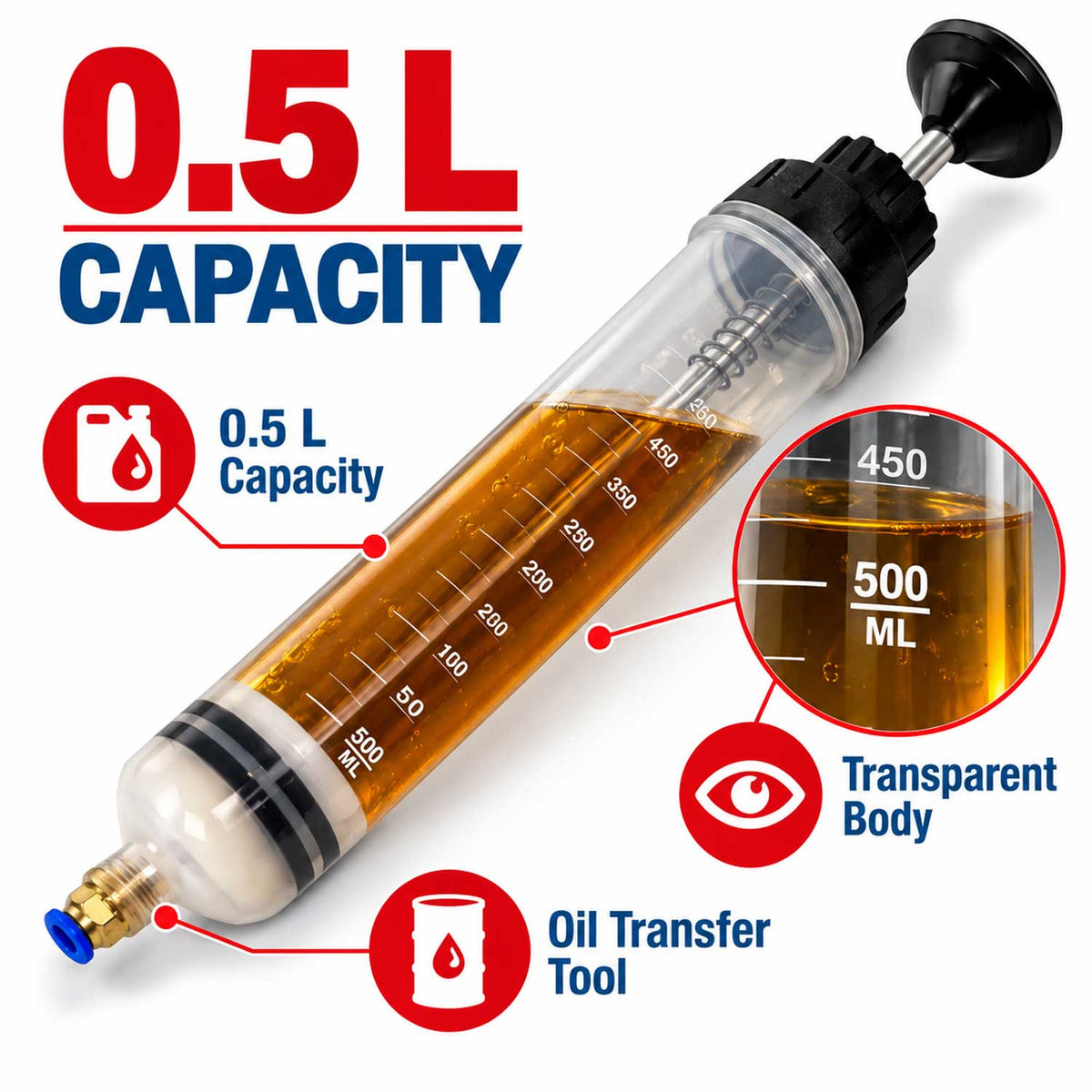 Kézi olajpumpa 0.5 l GEBO TOOLS