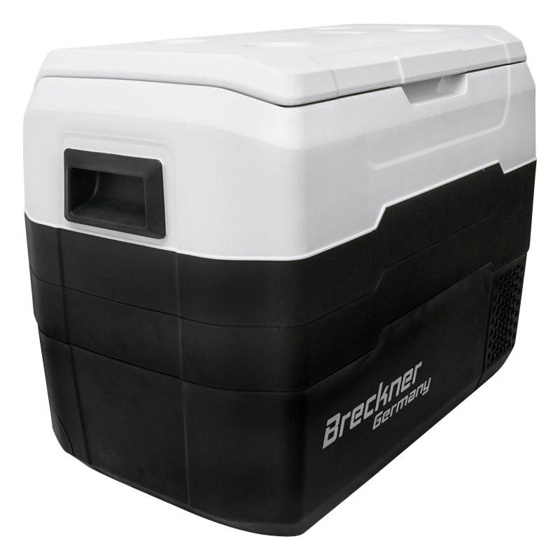 Autós hűtőszekrény, 40L, 12–24V, 55W, kompresszoros, 645x370x470 mm, hűtési tartomány: -20 °C – +10 °C, Breckner Germany