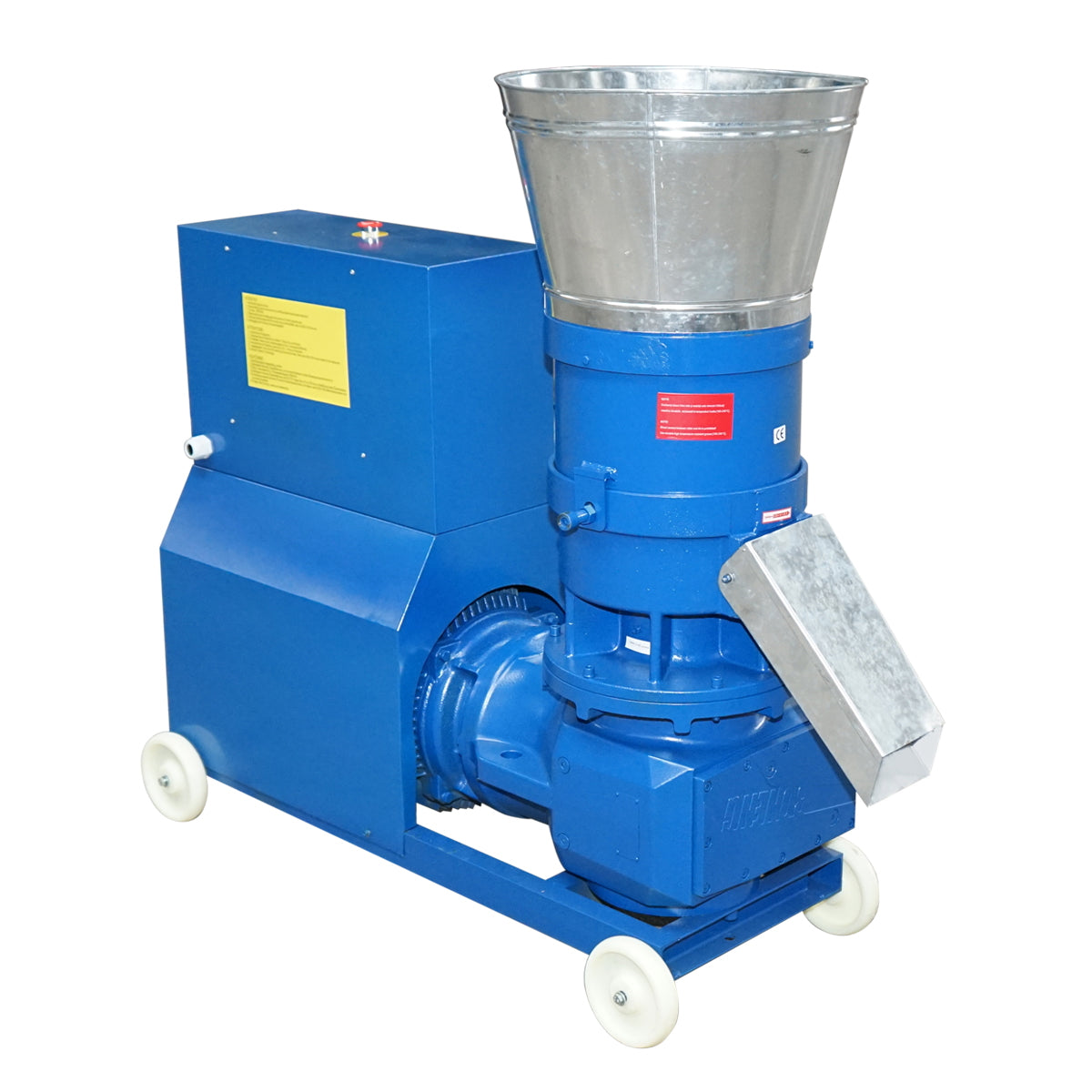Takarmánygranuláló, gabonaprés, 22KW, 380V, 6 mm-es matricával, max. teljesítmény 900 kg/h