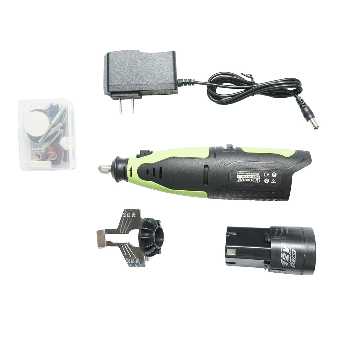 HORDOZHATÓ ELEKTROMOS LÁNCFŰRÉSZ LÁNCÉLEZŐ 12V, 55W, 20000 RPM LI-ION 2000MAH AKKUMULÁTORRAL