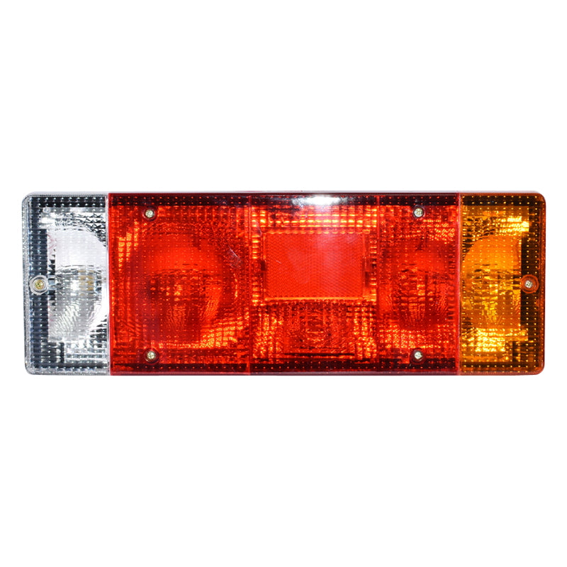 Jobb oldali hátsó féklámpa teherautóhoz, LED, 12V, tolatófény funkcióval, DSP-16, 404x141x76 mm