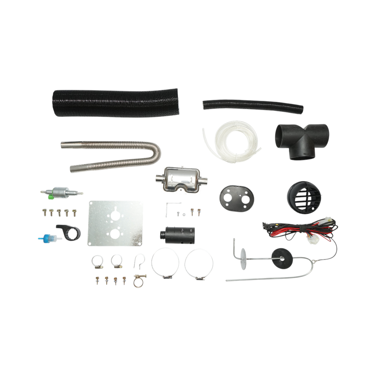 Állóhelyzeti fűtés, sirocou 12/24V, 10KW, távirányítóval, LCD kijelzővel és Kyocera izzítógyertyával, THOR