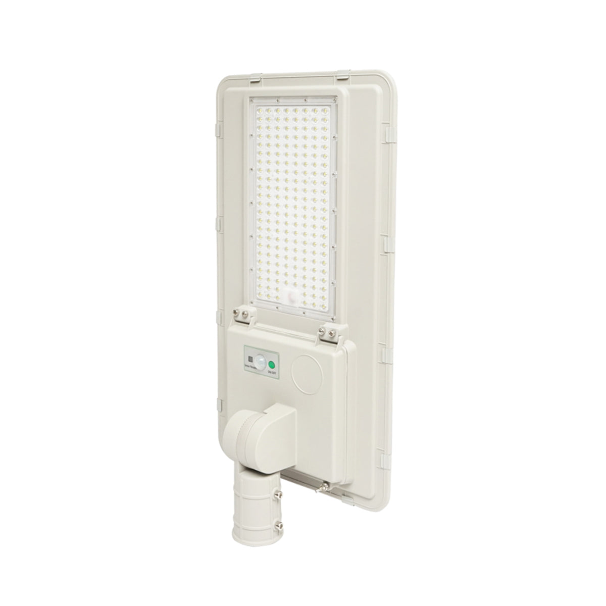 Napelemes LED utcai világítótest 180W, 6500K, IP65, napelemmel, mozgásérzékelővel és oszlopra szereléssel, Breckner Germany