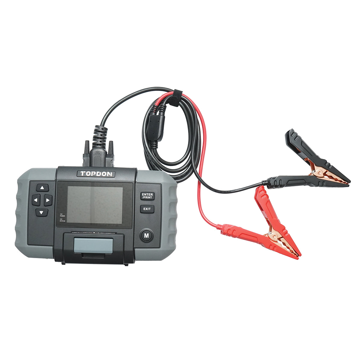 Digitális akkumulátor tesztelő nyomtatóval 12-24V, polaritásvédelem 100-2000A BT600