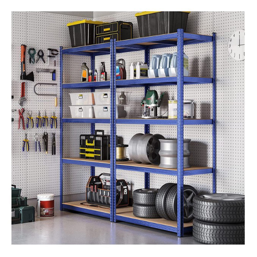 FÉM POLCRENDSZER 5 POLC 200X100X50 CM 175KG/POLC