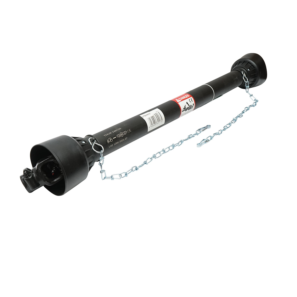 Kardántengely 1200 mm, T2 L2, kereszt 23,8x61,3 mm, háromszög alakú csővel 34/40 és 40/48 mm, 3/8" Z=6