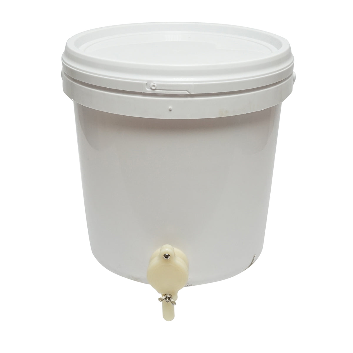 Műanyag mézletöltő tartály, 20 liter, csappal