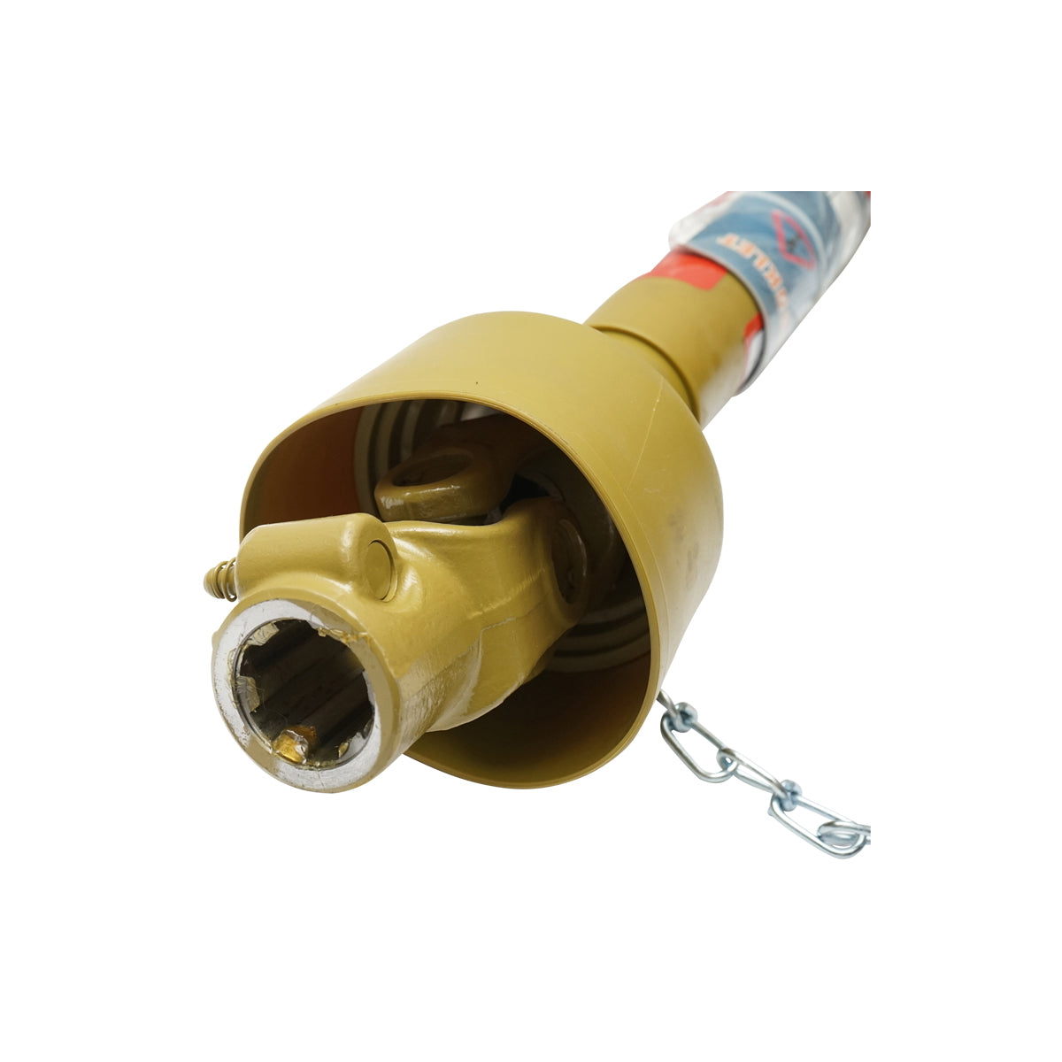 Kardántengely 800 mm, T1, kereszt 22x54 mm, háromszög alakú csővel, 1 3/8" Z=6, permetezőhöz