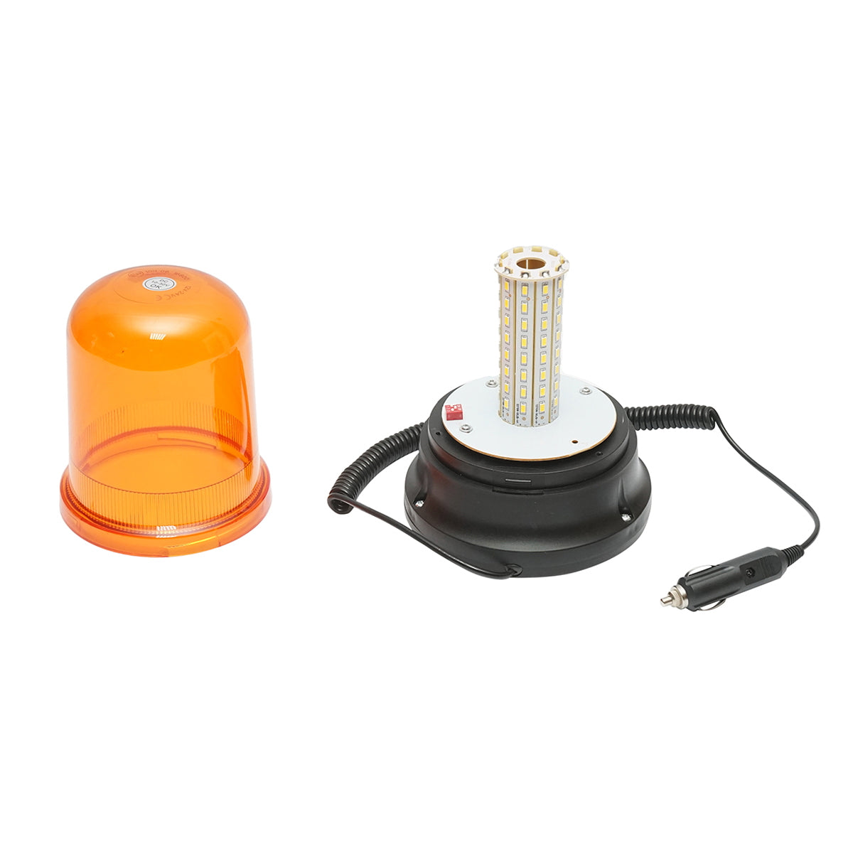 LED villogó, 12–24V, mágneses talppal, IP65