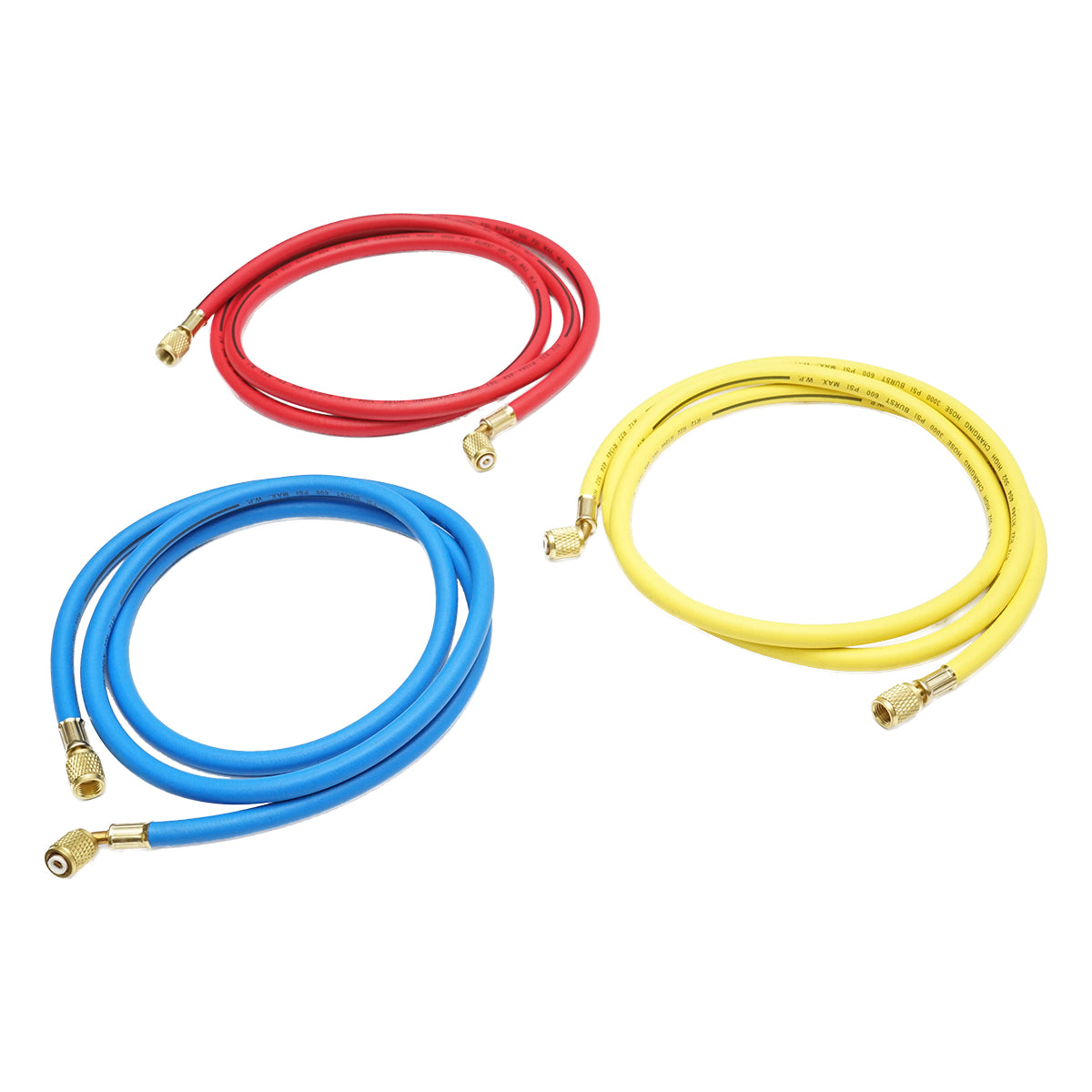 TÖMLŐKÉSZLET 180 CM 3 SZÍNŰ FREON TÖLTÉSHEZ R12, R22, R134A, 404, 502