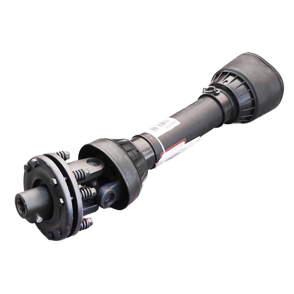 Kardántengely 850 mm, S7 T7, kéttárcsás kuplunggal, kereszt 30,2x106,5 mm, csillag alakú csővel, 1 3/8" Z=6, rotációs kapához