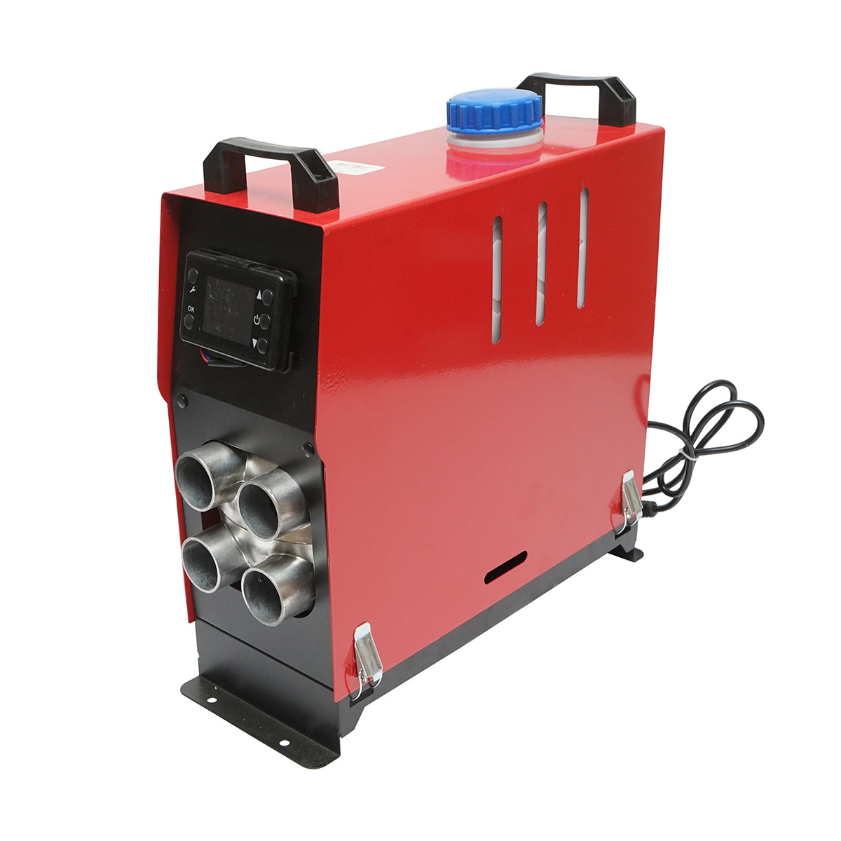 Sirocou, hordozható állóhelyzeti fűtés 12–24/220V, 5KW, LCD kijelzővel, távirányítóval és Kyocera izzítógyertyával, Breckner Germany, 0,12 - 0,54 L / h